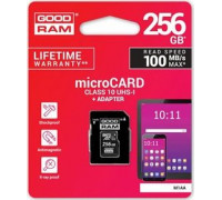 GoodRam MicroSDXC 256 GB Class 10 UHS-I / U1 card (M1AA-2560R12)
