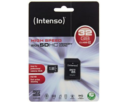 Intenso MicroSDHC 32 GB Class 10 UHS-I / U1 card (3413480)