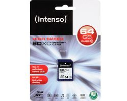Intenso SDXC 64 GB Class 10 card (3411490)