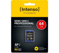 Intenso Professional SDXC 64 GB Class 10 UHS-I / U1 card (3431490)