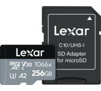 Lexar Professional 1066x MicroSDXC 256 GB Class 10 U3 A2 V30 Card (LMS1066256G-BNANG)