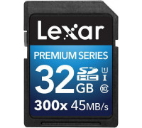 Lexar 300x SDHC 32 GB Class 10 UHS-I / U1 card (LSD32GBBEU300)