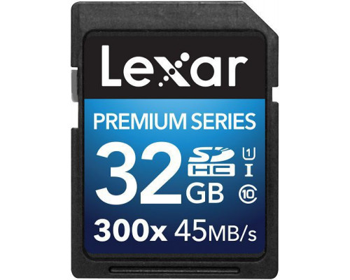 Lexar 300x SDHC 32 GB Class 10 UHS-I / U1 card (LSD32GBBEU300)