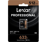 Lexar 633x Professional MicroSDXC 512 GB Class 10 UHS-I / U3 V30 Card (LSD512CBEU633)