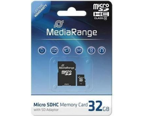 MediaRange MR959 MicroSD 32GB Class 10 Card (MR959)