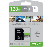 PNY Technologies Elite MicroSDXC 128 GB Class 10 UHS-I / U1 A1 V10 card (P-SDU128V11100EL-GE)