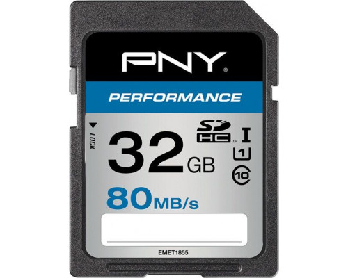 PNY Technologies Performance SDHC 32 GB Class 10 UHS-I / U1 card (SD32GPER80-EF)