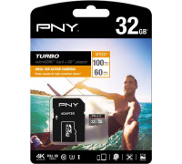 PNY Technologies Turbo SDHC 32 GB Class 10 UHS-I U3 Card (SDU32GTUR-1-EF)