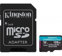 Kingston Canvas Go Plus MicroSDXC 128 GB Class 10 UHS-I / U3 A2 V30 (SDCG3 / 128GB) card