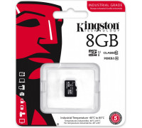 Kingston Industrial MicroSDHC 8 GB Class 10 UHS-I / U1 (SDCIT / 8GBSP) card