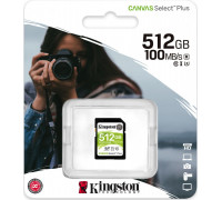 Kingston Canvas Select Plus SDXC 512 GB Class 10 UHS-I / U3 V30 (SDS2 / 512GB) card