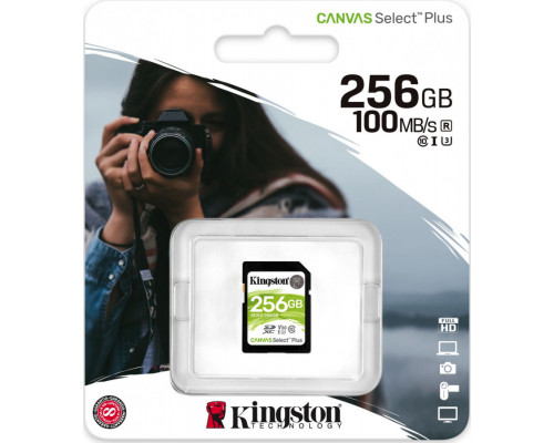 Kingston Canvas Select Plus SDXC 256 GB Class 10 UHS-I / U3 V30 (SDS2 / 256GB) card