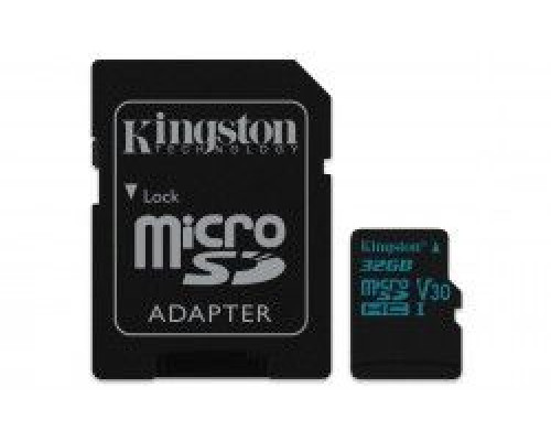 Kingston Canvas Go! MicroSDHC 32 GB Class 10 UHS-I / U3 V30 (SDCG2 / 32GB)