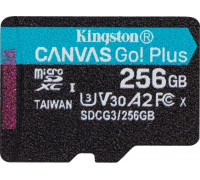 Kingston Canvas Go! Plus MicroSDXC 256 GB Class 10 UHS-I / U3 A2 V30 (SDCG3 / 256GBSP)