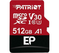 Patriot EP Pro MicroSDXC card 512 GB Class 10 UHS-I / U3 A1 V30 (PEF512GEP31MCX)