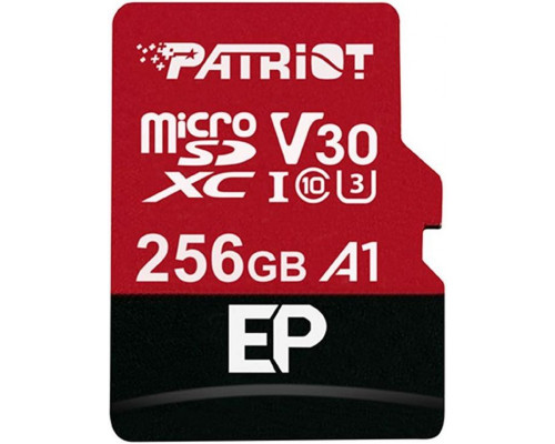 Patriot EP Series MicroSDXC 256 GB Class 10 UHS-I / U3 A1 V30 Card (PEF256GEP31MCX)