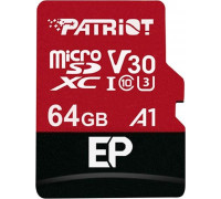 Patriot EP Pro MicroSDXC 64 GB Class 10 UHS-I / U3 A1 V30 card (PEF64GEP31MCX)