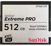 SanDisk Extreme Pro CFast 512GB Card (SDCFSP-512G-G46D)