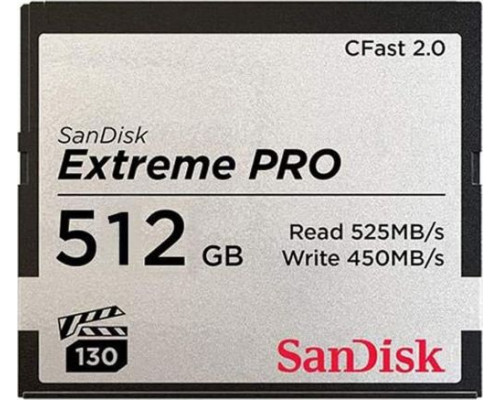 SanDisk Extreme Pro CFast 512GB Card (SDCFSP-512G-G46D)
