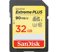 SanDisk Extreme Plus SDHC 32GB Class 10 UHS-I / U3 V30 Card (SDSDXWF-032G-GNCIN)