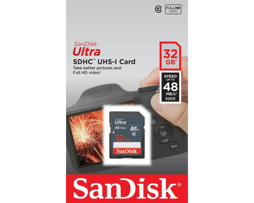 SanDisk Ultra SDHC 32 GB Class 10 UHS-I Card (SDSDUNB-032G-GN3IN)