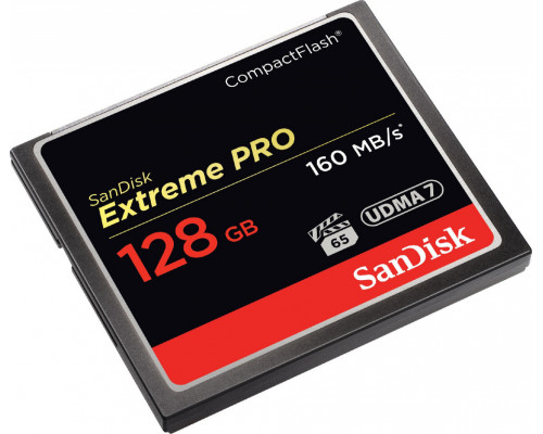 SanDisk Extreme Pro Compact Flash 128GB Card (SDCFXPS-128G-X46)