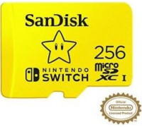 SanDisk Nintendo MicroSDXC 256 GB Class 10 UHS-I / U3 A1 V30 Card (SDSQXAO-256G-GNCZN)