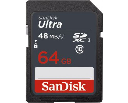 SanDisk Ultra SDXC 64 GB Class 10 UHS-I Card (SDSDUNB-064G-GN3IN)