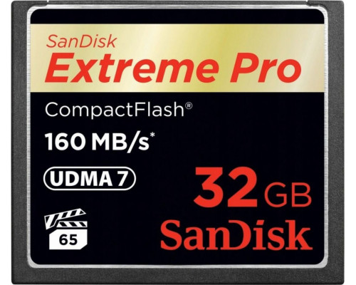 SanDisk Extreme Pro Compact Flash 32GB Class 10 V10 Card (SDCFXPS032GX46)