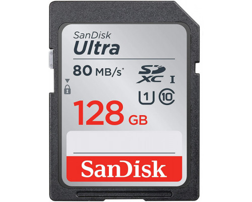 SanDisk Ultra SDXC 128 GB Class 10 UHS-I / U1 Card (SDSDUNC-128G-GN6IN)