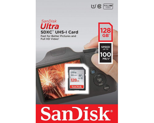 SanDisk Ultra SDXC 128 GB Class 10 UHS-I / U1 Card (SDSDUNR-128G-GN6IN)