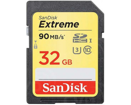 SanDisk Extreme SDHC 32GB Class 10 UHS-I / U3 V30 Card (SDSDXNE-032G-GNCIN)