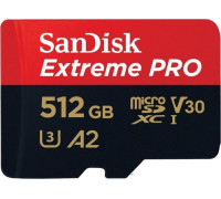 SanDisk Extreme Pro MicroSDXC 512GB Class 10 UHS-I / U3 A2 V30 Card (001835710000)