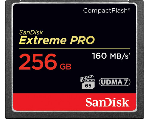 SanDisk Extreme Pro Compact Flash 256GB Card (SDCFXPS-256G-X46)