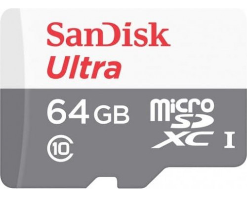 SanDisk Ultra MicroSDXC 64 GB Class 10 UHS-I Card (SDSQUNR-064G-GN3MN)