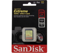 SanDisk Extreme SDXC 256 GB Class 10 UHS-I / U3 V30 Card (001835260000)