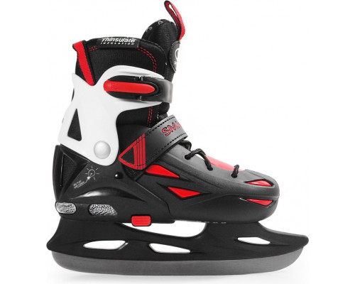 SMJ sport Adjustable ice hockey skates Ice 087 LED size 32-35 Black
