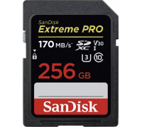 SanDisk Extreme Pro SDXC 256 GB Class 10 UHS-I / U3 V30 Card (001835320000)