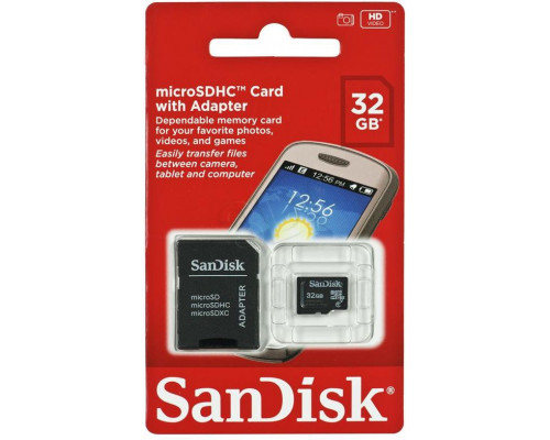 SanDisk MicroSDHC 32 GB Class 4 Card (SDSDQM032GB35A)