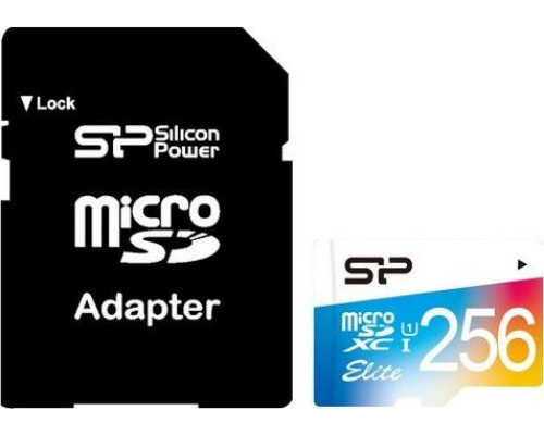 Silicon Power Elite MicroSDXC 256 GB UHS-I / U1 Card (SP256GBSTXBU1V20SP)