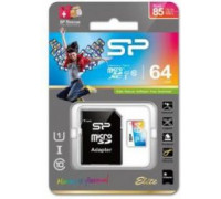 Silicon Power Elite MicroSDXC 64 GB Class 10 UHS-I Card (SP064GBSTXBU1V20SP)