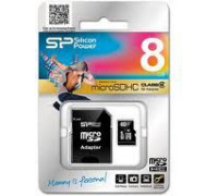 Silicon Power MicroSDHC 8 GB Class 10 Card (SP008GBSTH010V10-SP)