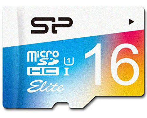 Silicon Power Elite MicroSDHC 16 GB Class 10 UHS-I Card (SP016GBSTHBU1V20SP)