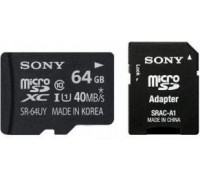 Sony High Speed ​​MicroSDXC 64 GB Class 10 UHS-I / U1 Card (SR64UYA)
