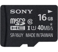 Sony MicroSDHC 16 GB Class 10 UHS-I / U1 Card (SR16UYA)