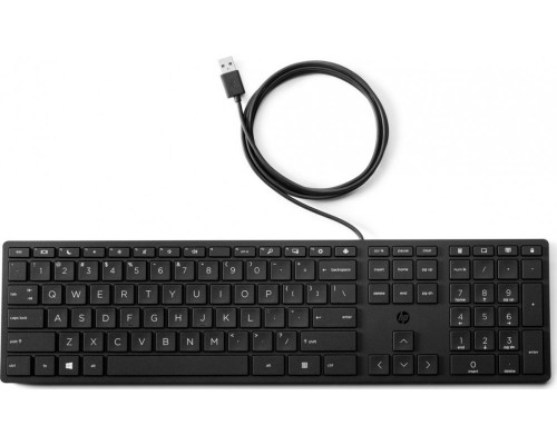 HP Halley Wired Black US Keyboard (9SR37AA # AKD)