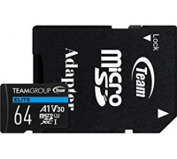 Team Group Elite MicroSD 64GB Class 10 UHS-I / U3 V30 Card (TEAUSDX64GIV30A103)