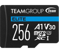 Team Group Elite MicroSDXC 256GB Class 10 UHS-I / U3 A1 V30 Card (TEAUSDX256GIV30A103)