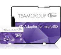 Team Group MicroSDXC 64 GB Class 10 UHS-I / U1 Card (TCUSDX64GUHS41)