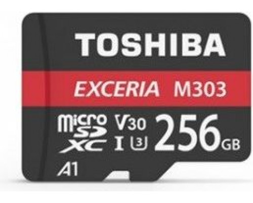 Toshiba Exceria M303 MicroSDXC 256 GB Class 10 UHS-I / U3 A1 V30 card (THN-M303R2560E2)
